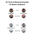  Air Vents & Blanking Plug Sets for Modern Style Radiators