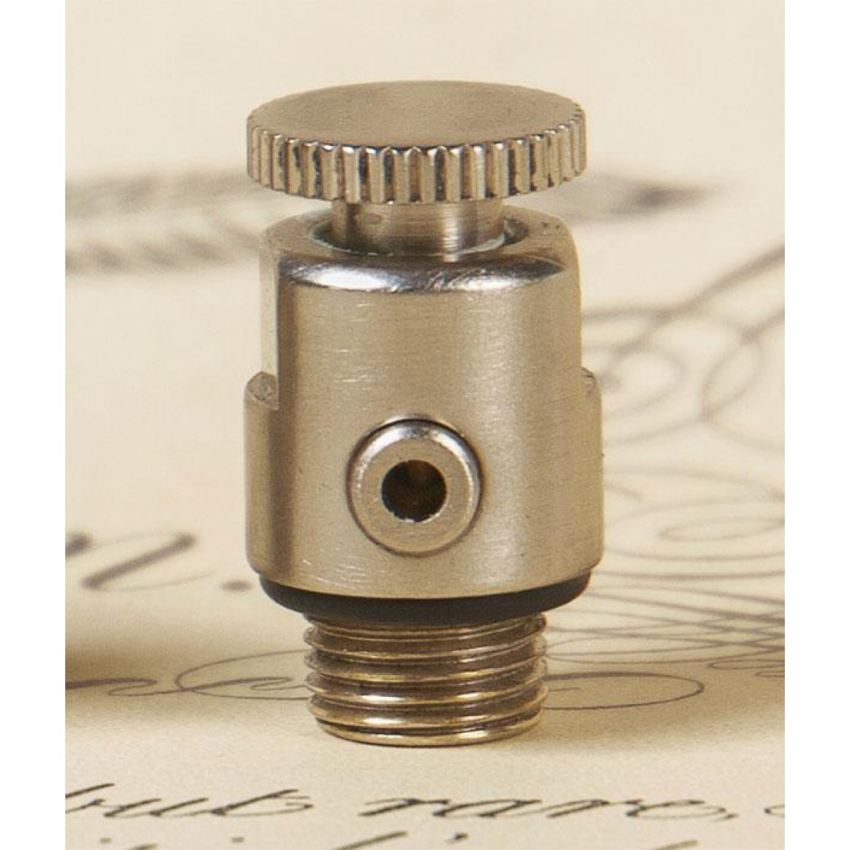 Luxury Traditional Radiator Bleed Valve - Satin Nickel
