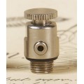 Abbey Lever Radiator Valve Set - Brushed Nickel