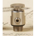 Luxury Traditional Radiator Bleed Valve - Satin Nickel