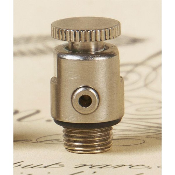 Luxury Traditional Radiator Bleed Valve - Satin Nickel