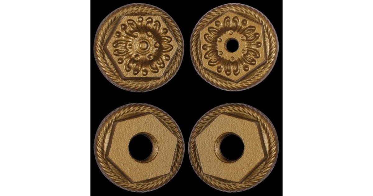 Cast Iron Radiator Decorative End Cap Set - 