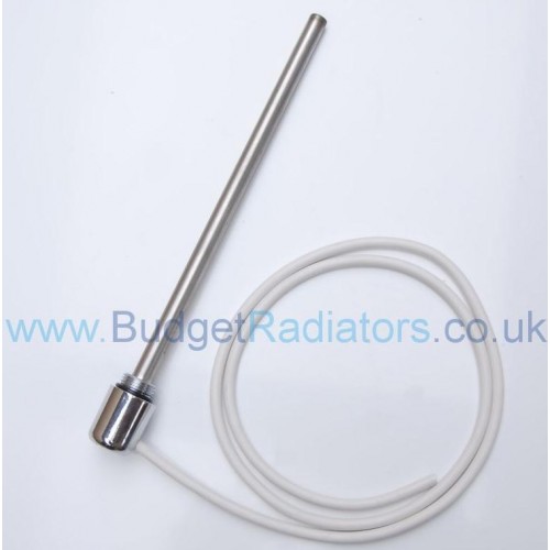 Electric Element with 1.2m Cable & White/Chrome Cap - 100W - Electric Elements and Controls