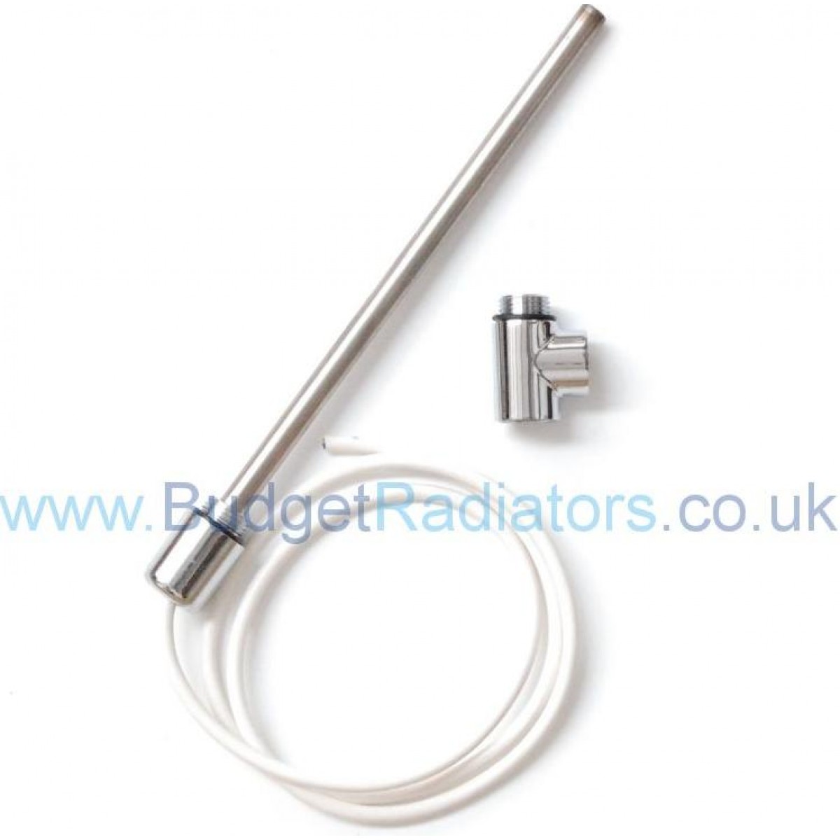 Electric Element with 1.2m Cable & White/Chrome Cap - 600W