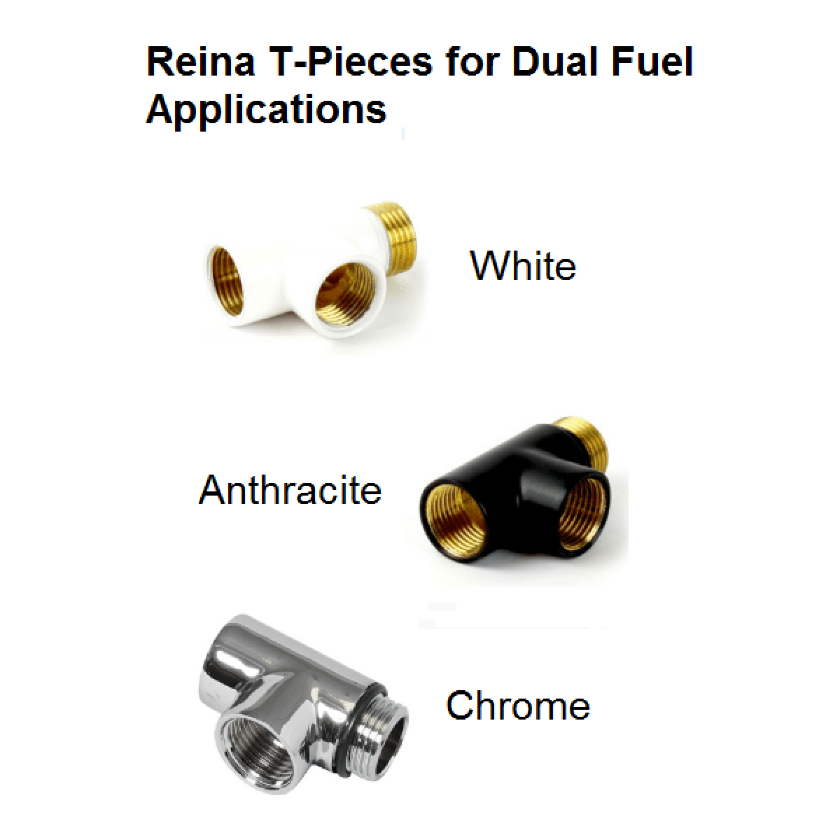 T-Pieces For Dual Fuel Connections