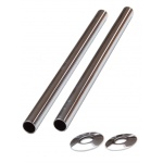 Pipe Sleeve Kit 300mm - Chrome, Polished 