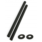 Pipe Sleeve Kit 300mm - Black Satin, Matt