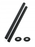Pipe Sleeve Kit 300mm - Black, Textured