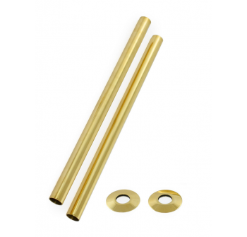 Pipe Sleeve Kit 300mm - Brass, Un-Lacquered