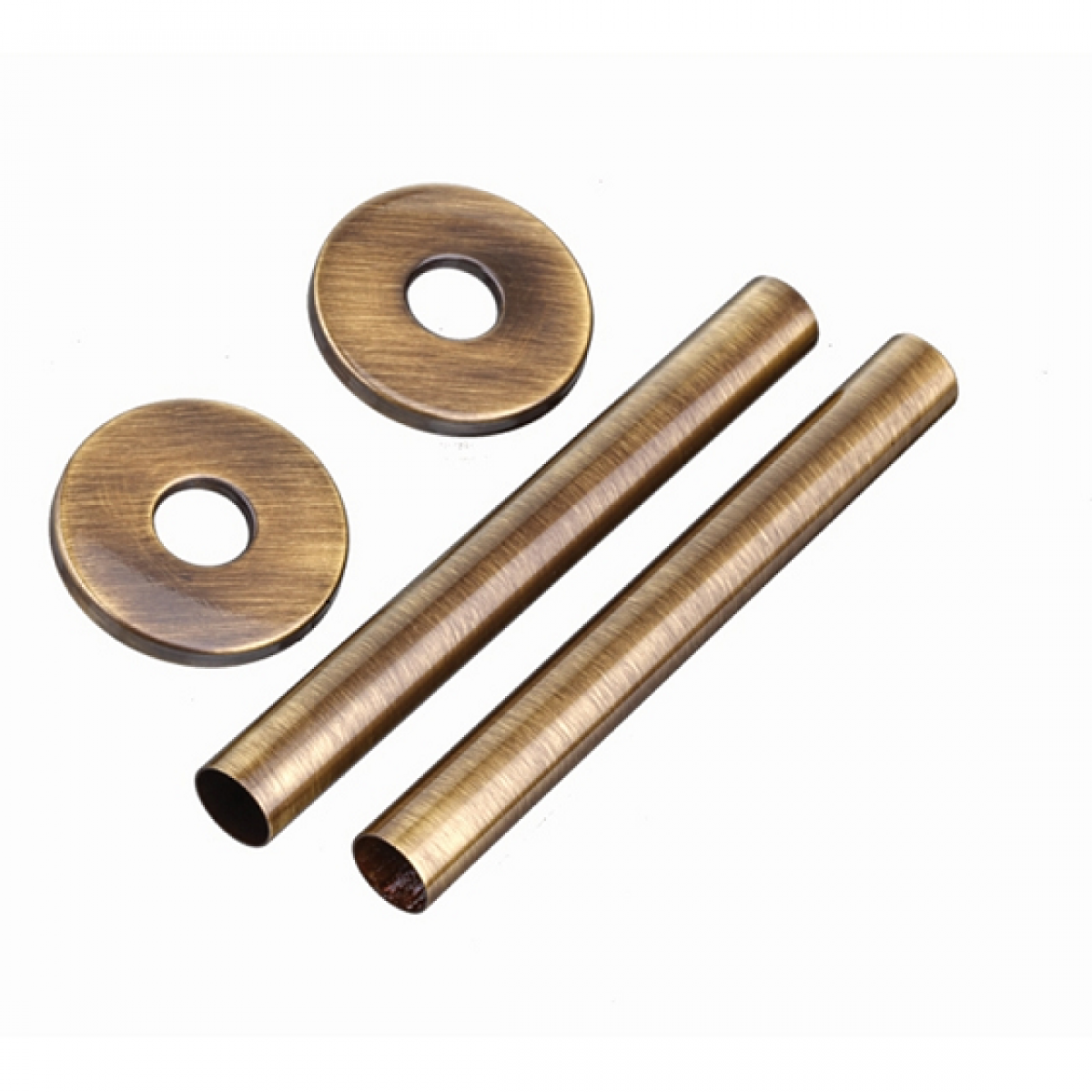 Kingston Straight TRV Set - Antique Brass
