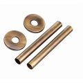 Kingston Straight TRV Set - Antique Brass