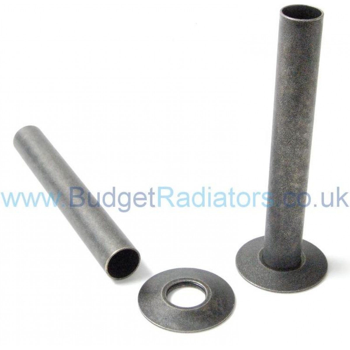 Admiral Straight Thermostatic Valve - Pewter Finish