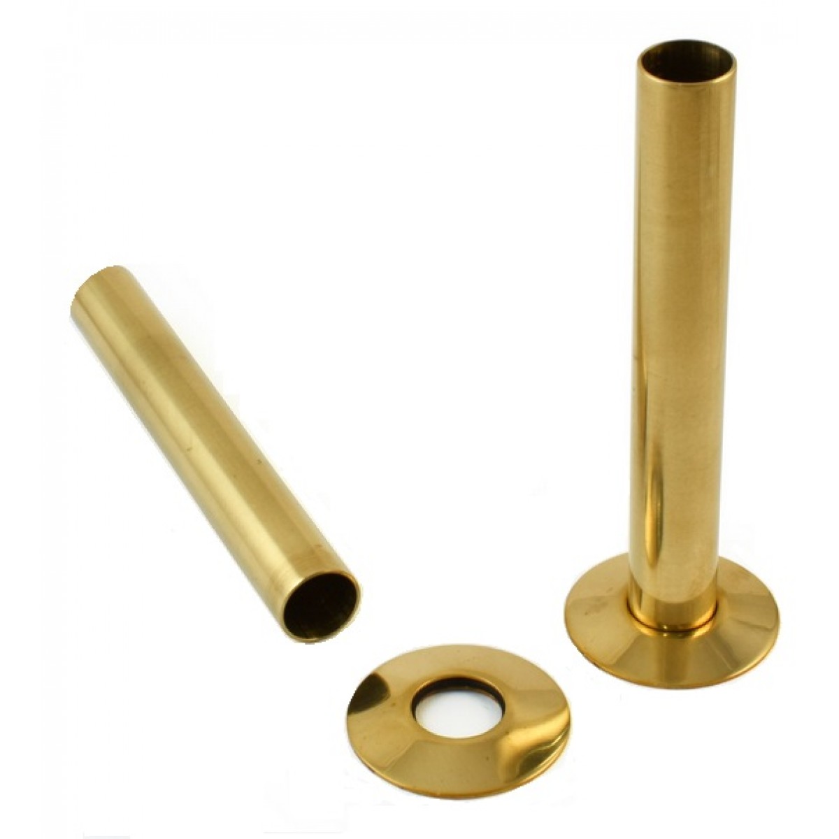 Pipe Sleeve Kit 130mm - Brass, Un-Lacquered