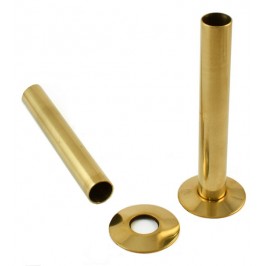Pipe Sleeve Kit 130mm - Brass, Un-Lacquered