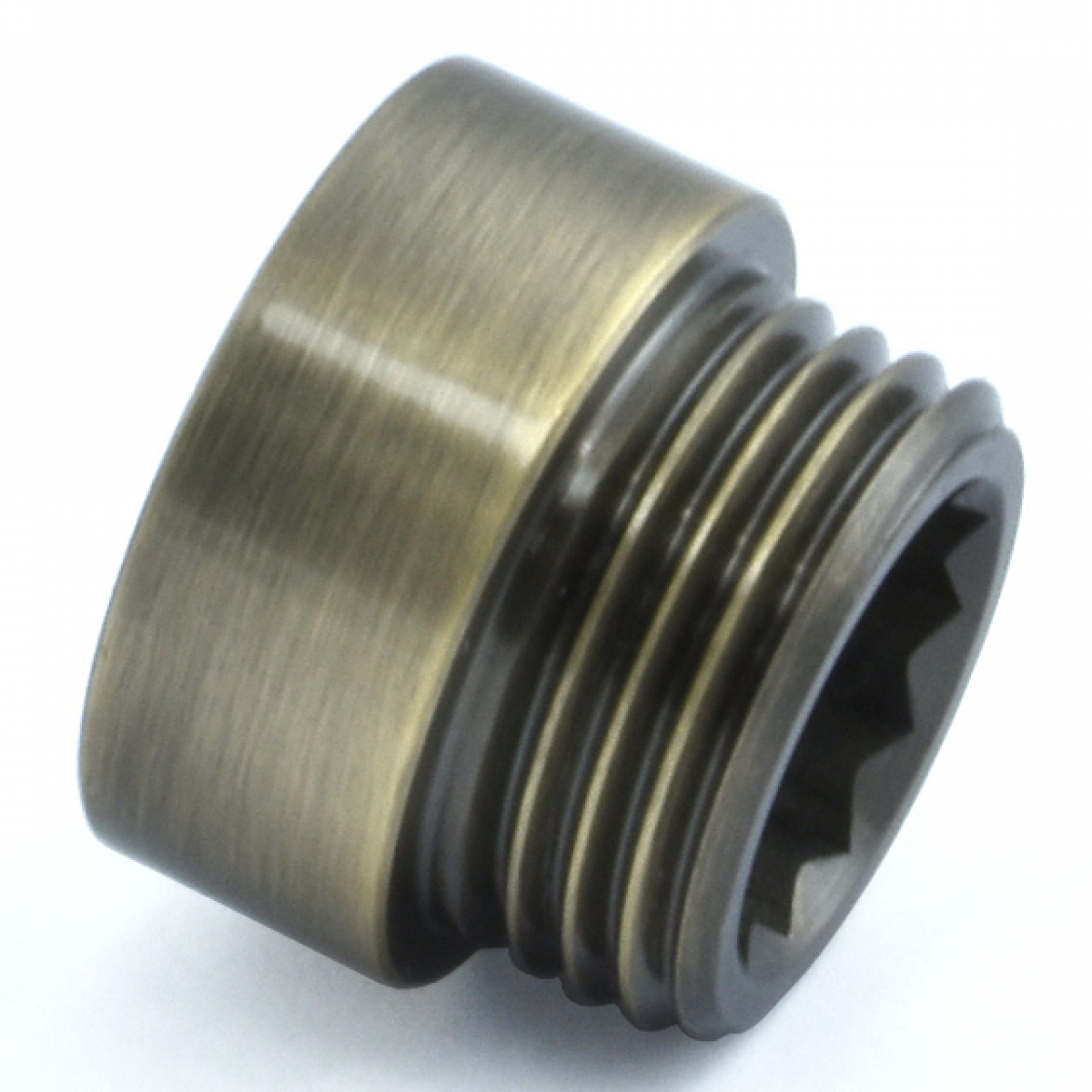Rigid Radiator Valve Extension 10mm Antique  Brass