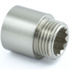 Rigid Radiator Valve Extension 20mm Satin Nickel