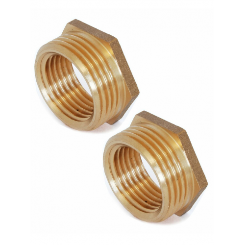 Brass ¾" BSPT x ½" BSPP M/F Bush (Pair) - Traditional TRVS - Reducers and Decorators' Caps