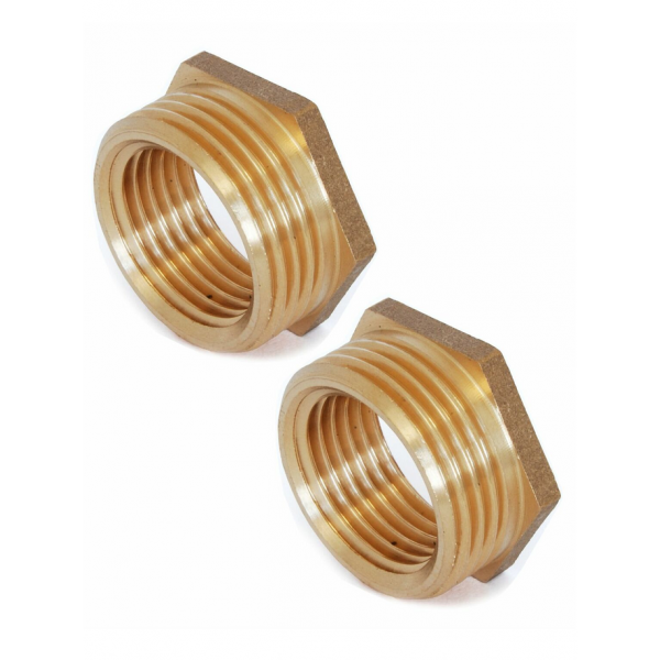 Brass ¾" BSPT x ½" BSPP M/F Bush (Pair)