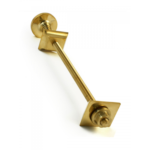 Cast Iron Radiator Luxury Wall Stay - Brass, Unlacquered - Wall Stays, End Caps, Bleed Valves
