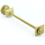 Cast Iron Radiator Luxury Wall Stay - Brass, Brushed