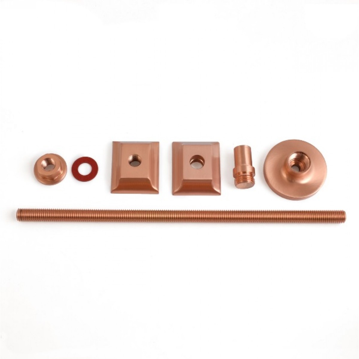 Cast Iron Radiator Luxury Wall Stay - Copper, Brushed