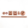 Cast Iron Radiator Luxury Wall Stay - Copper, Brushed