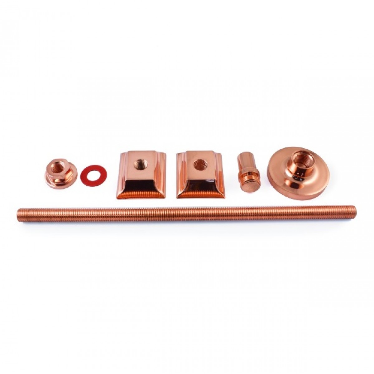 Cast Iron Radiator Luxury Wall Stay - Copper, Polished
