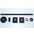 Cast Iron Radiator Luxury Wall Stay - Black Nickel