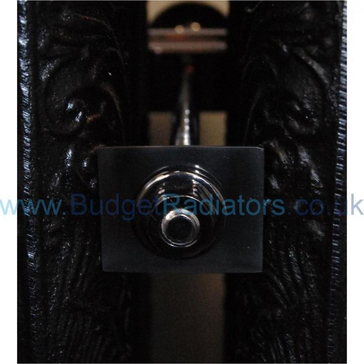 Cast Iron Radiator Luxury Wall Stay - Black Nickel