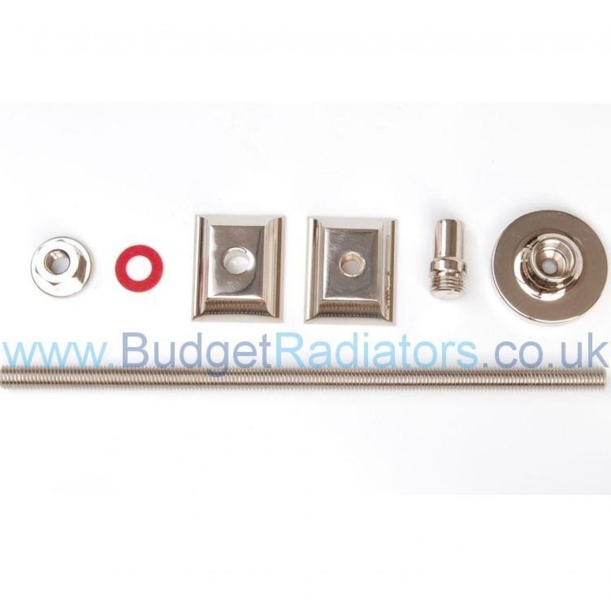 Cast Iron Radiator Luxury Wall Stay - Nickel, Polished
