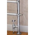 Cleves Dual Energy Floor Mounted Towel Rail - 1548 x 598