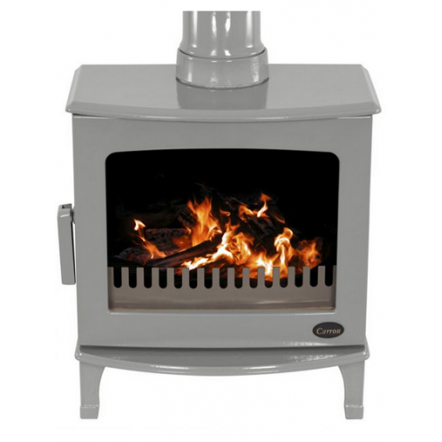 Carron ECO Stove 5kW SE - Ash Grey Enamel - Carron Woodburning & Multifuel Stoves
