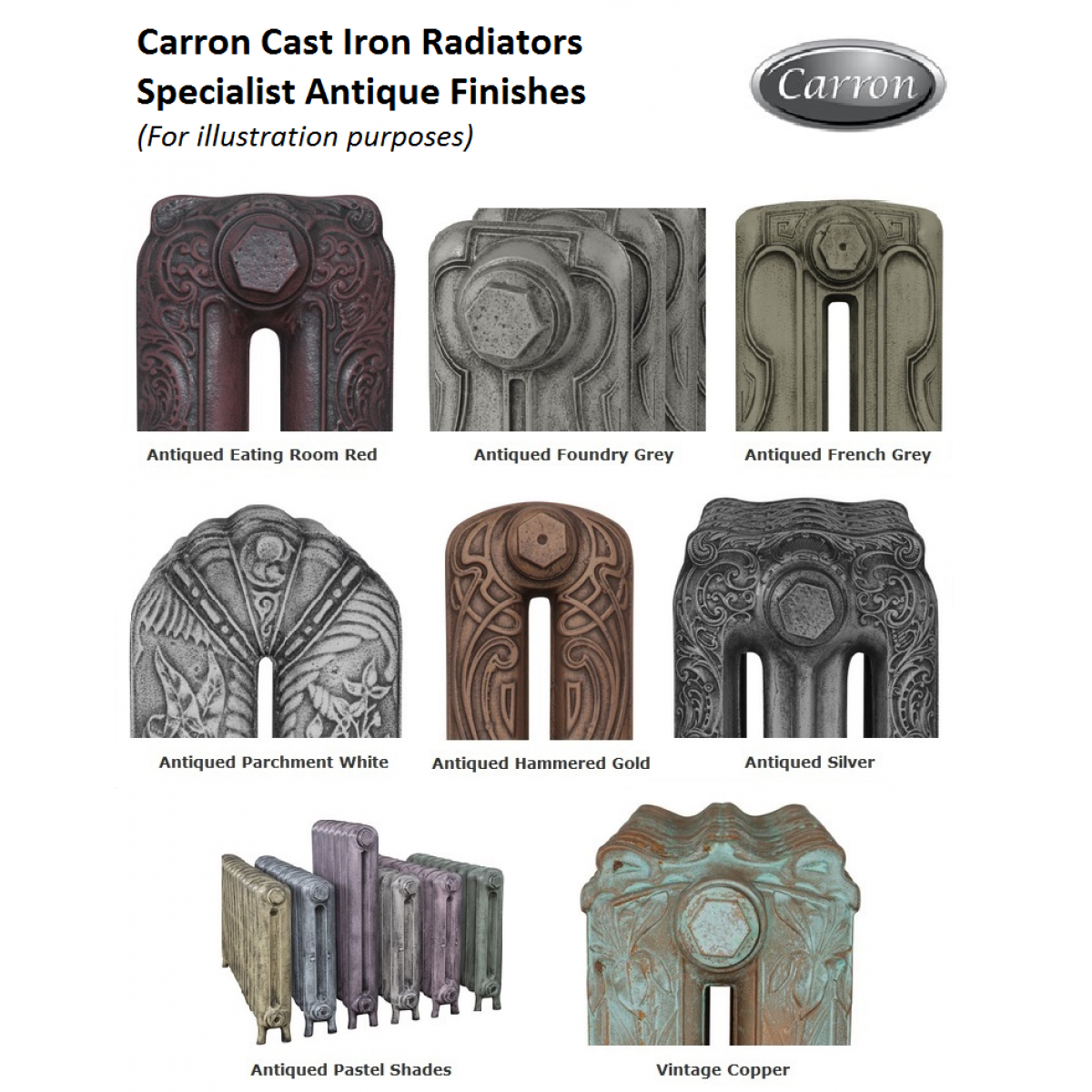 Deco 585 Single Column Cast Iron Radiator, 20 Sections, 585 x 1040mm
