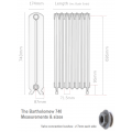 Bartholomew 740 Cast Iron Radiator - 29 Sections, 740 x 2108mm Bartholomew 740 Cast Iron Radiator - 29 Sections, 740 x 2108mm