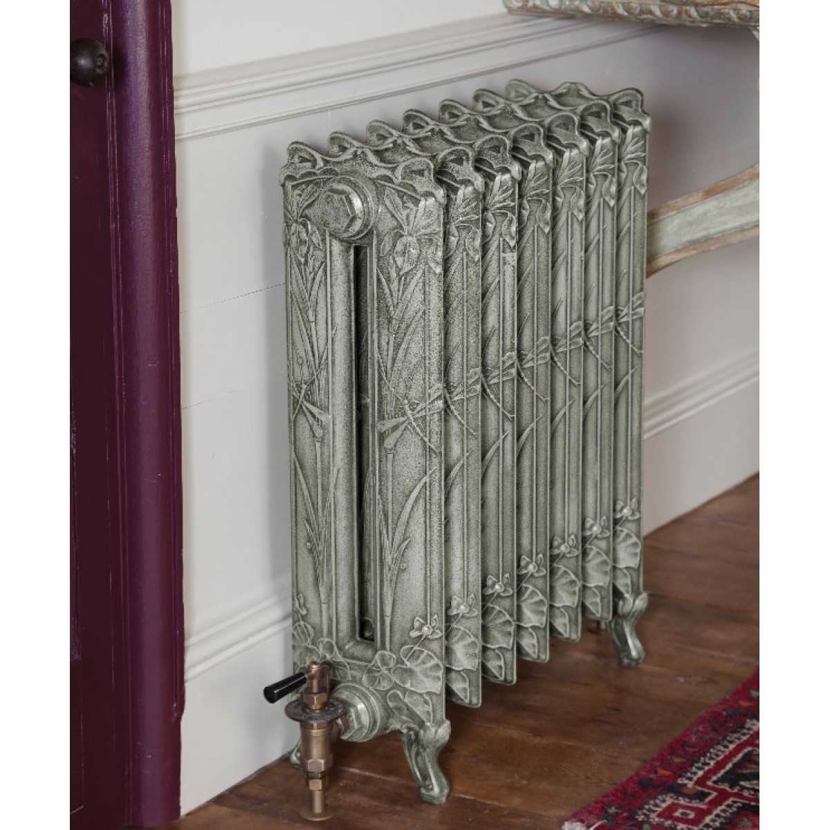 Dragonfly 790 Two-Column Cast Iron Radiator, 3 Sections, 790x 289mm
