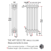 Deco 795 Single Column Cast Iron Radiator, 14 Sections, 795 x 728mm