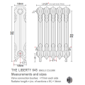 Liberty 645 18-Section Cast Iron Radiator - 645 x 1492mm Liberty 645 18-Section Cast Iron Radiator - 645 x 1492mm