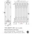 Liberty 2-Column 25-Section Cast Iron Radiator - 865 x 2059mm Liberty 2-Column 25-Section Cast Iron Radiator - 865 x 2059mm