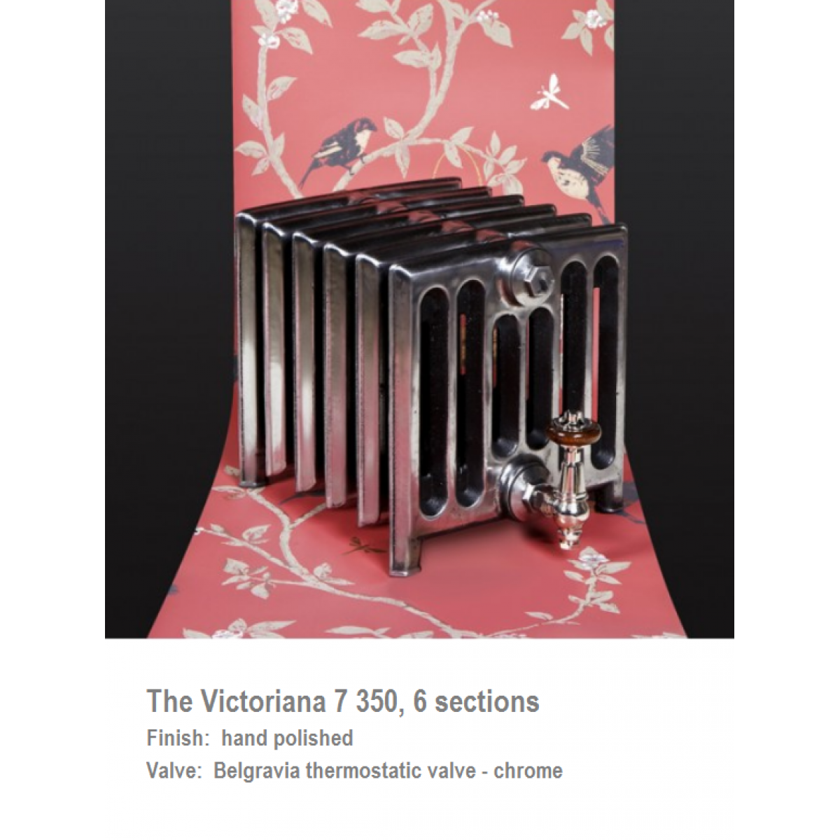Victoriana 350 7 Column Cast Iron Radiator - 11 Section, 350 x 718mm