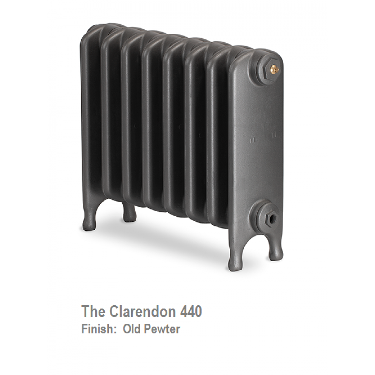 Clarendon 440 Cast Iron Radiator - 12 Sections, 440 x 812mm