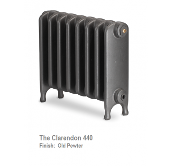 Clarendon 440 Cast Iron Radiator - 8 Sections, 440 x 552mm