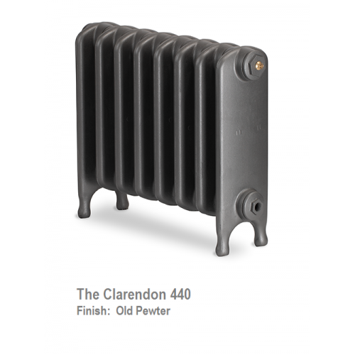 Clarendon 440 Cast Iron Radiator - 10 Sections, 440 x 682mm - The Clarendon