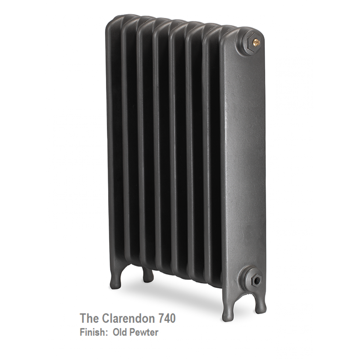 Clarendon 740 Cast Iron Radiator - 28 Sections, 740 x 1848mm