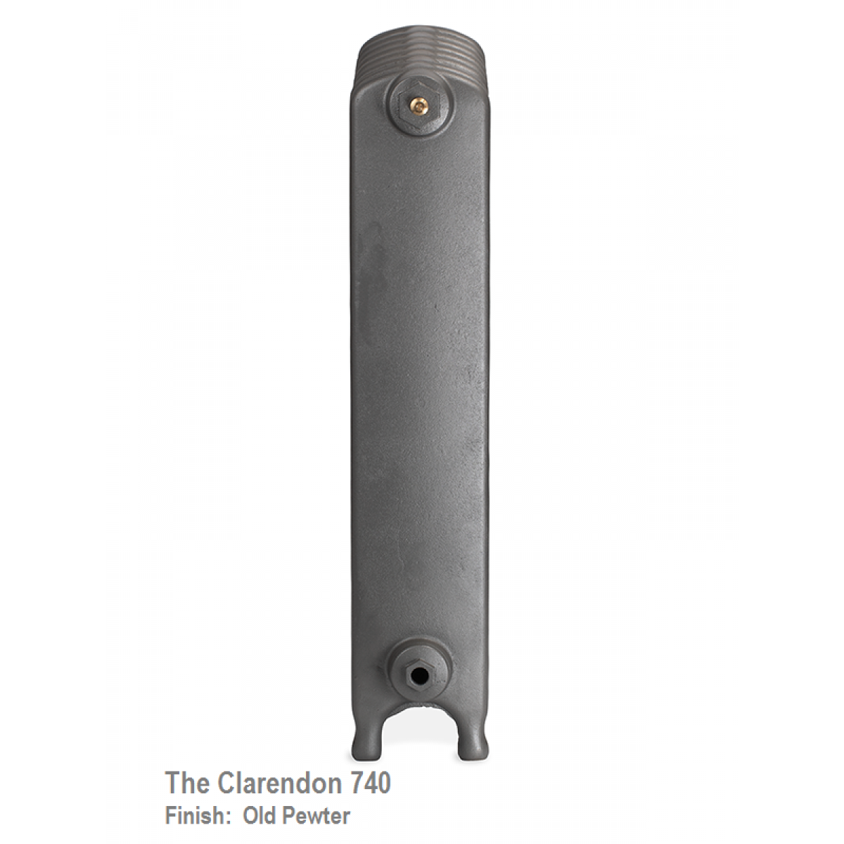 Clarendon 740 Cast Iron Radiator - 28 Sections, 740 x 1848mm