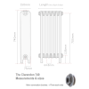 Clarendon 740 Cast Iron Radiator - 28 Sections, 740 x 1848mm