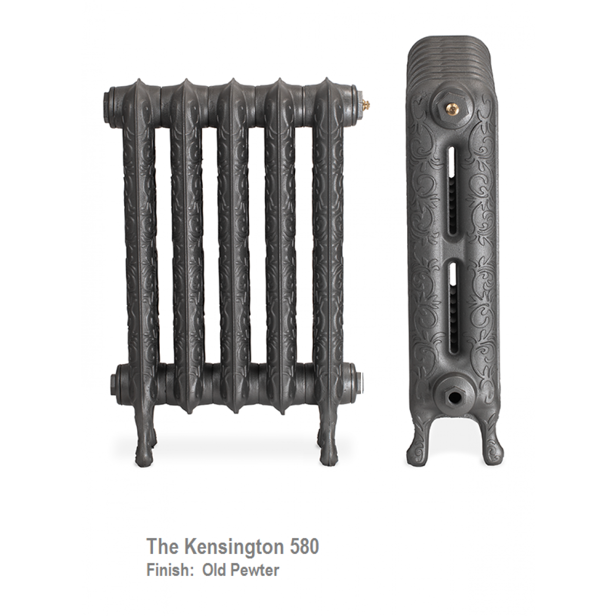 Kensington 580 Cast Iron Radiator - 25 Sections, 580 x 1809mm