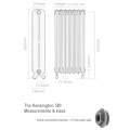 Kensington 580 Cast Iron Radiator - 11 Sections, 580 x 815mm Kensington 580 Cast Iron Radiator - 11 Sections, 580 x 815mm