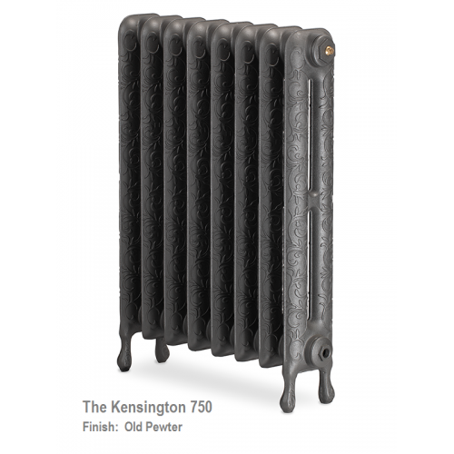 Kensington 750 Cast Iron Radiator - 10 Sections, 750 x 744mm - Kensington Cast Iron Radiator - 750mm High