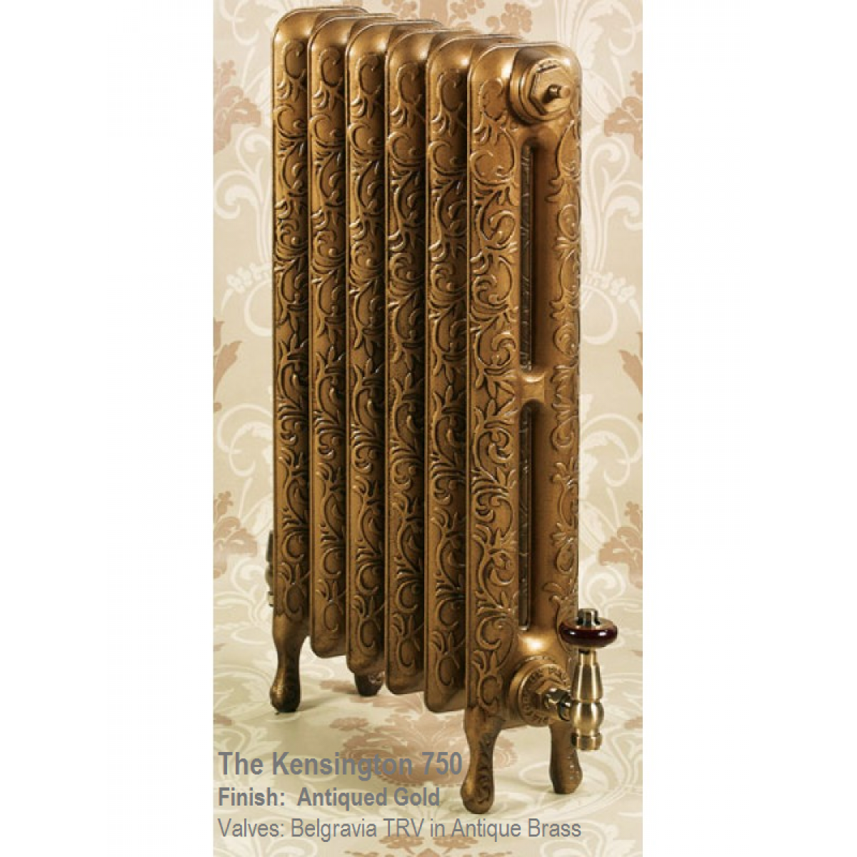 Kensington 750 Cast Iron Radiator - 36 Sections, 750 x 2590mm