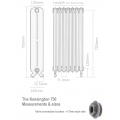 Kensington 750 Cast Iron Radiator - 36 Sections, 750 x 2590mm